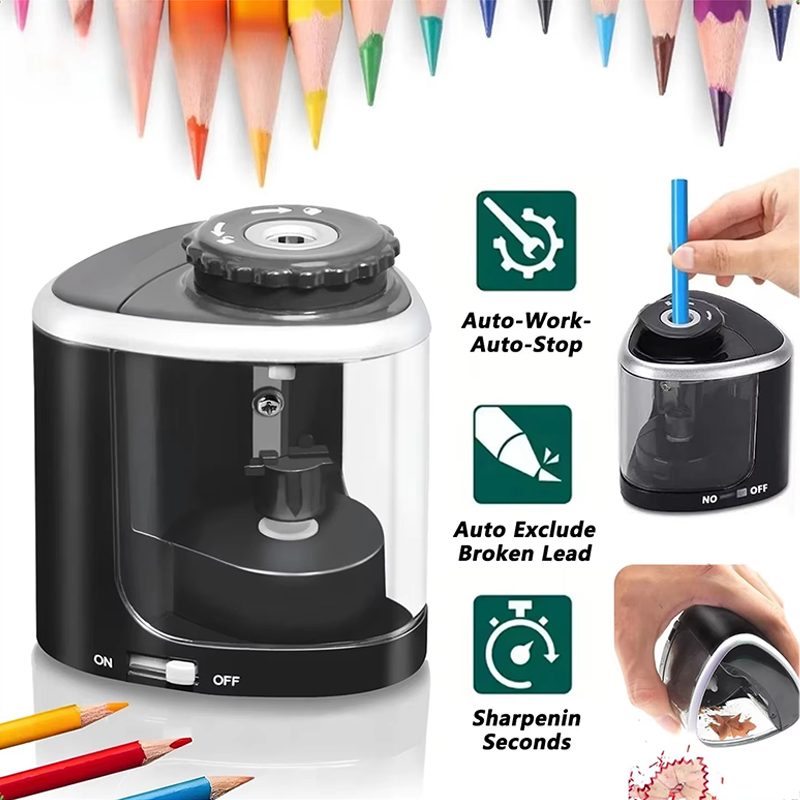 Electric Pencil Sharpener Usb - เครื่องเหลาดินสอไฟฟ้าแบบตั้งโต๊ะ อัตโนมัติ ขนาด 6 มม.-8 มม.