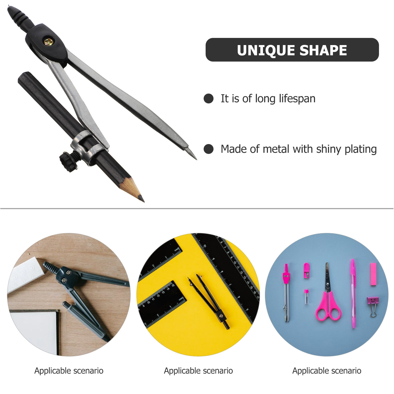 ชุดเข็มทิศโลหะแบบมืออาชีพ ชุดเ - Math Geometry Set With Compass บทวิจารณ์และราคา