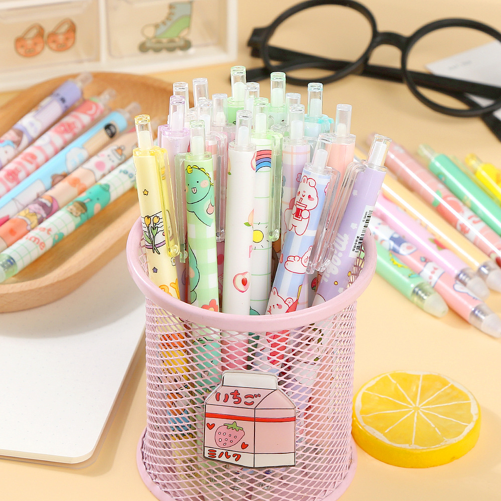 20 ชิ้น/ล็อต ปากกาเจลน่ารักแบบ - Retractable Eraser Pen Click บทวิจารณ์และราคา