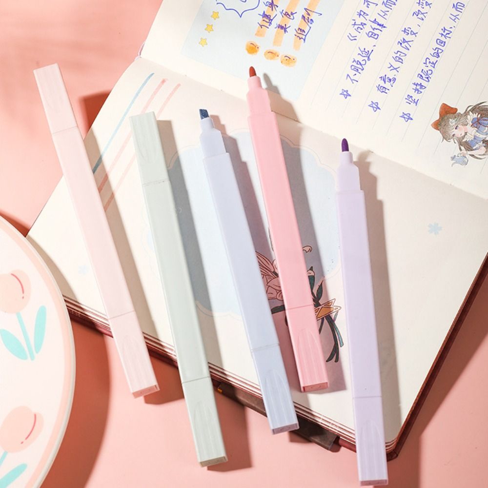 Double Headed Highlighter ปากก - Pastel Highlighter Set Double Ended บทวิจารณ์และราคา