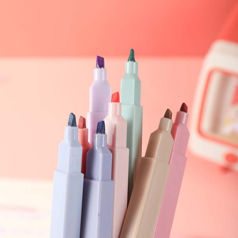 Double Headed Highlighter ปากก - Pastel Highlighter Set Double Ended บทวิจารณ์และราคา