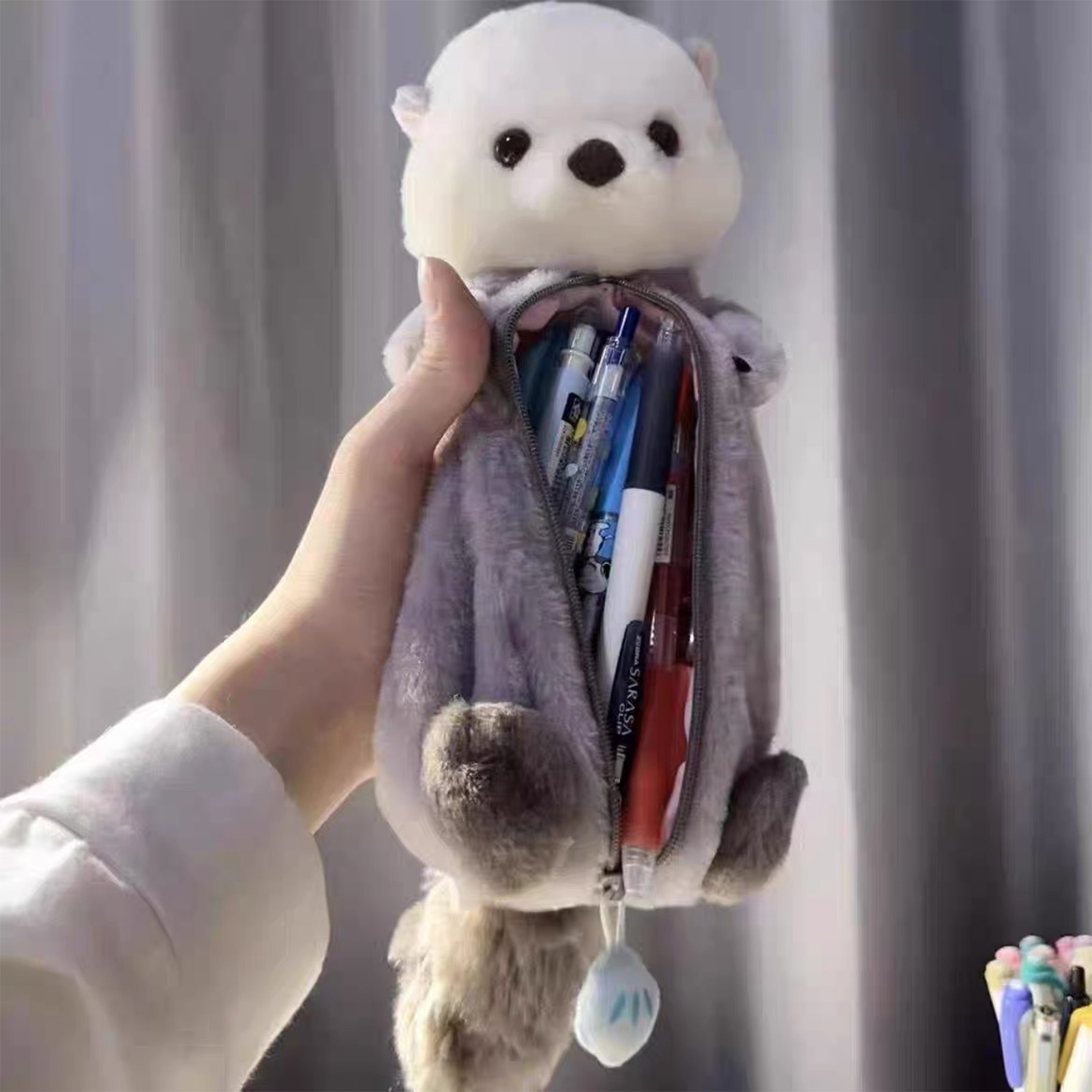 กระเป๋าใส่ดินสอตุ๊กตาขนนุ่มน่า - School Supplies บทวิจารณ์และราคา