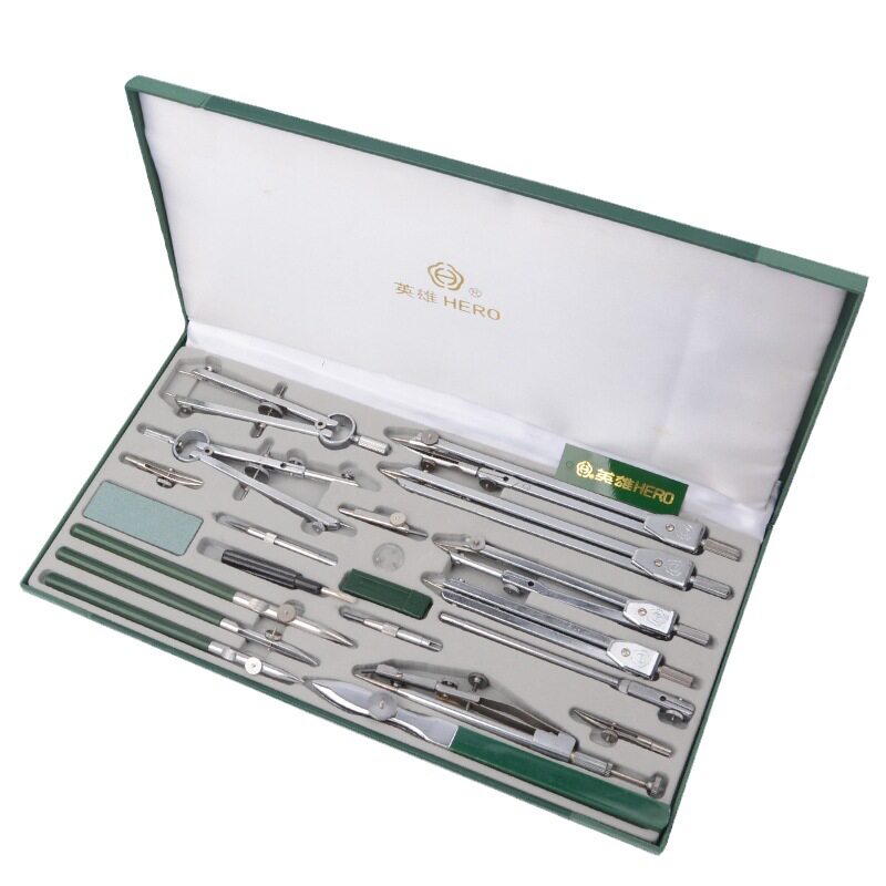 ชุดเข็มทิศโลหะฮีโร่ อุปกรณ์วาด - Math Geometry Set With Compass บทวิจารณ์และราคา