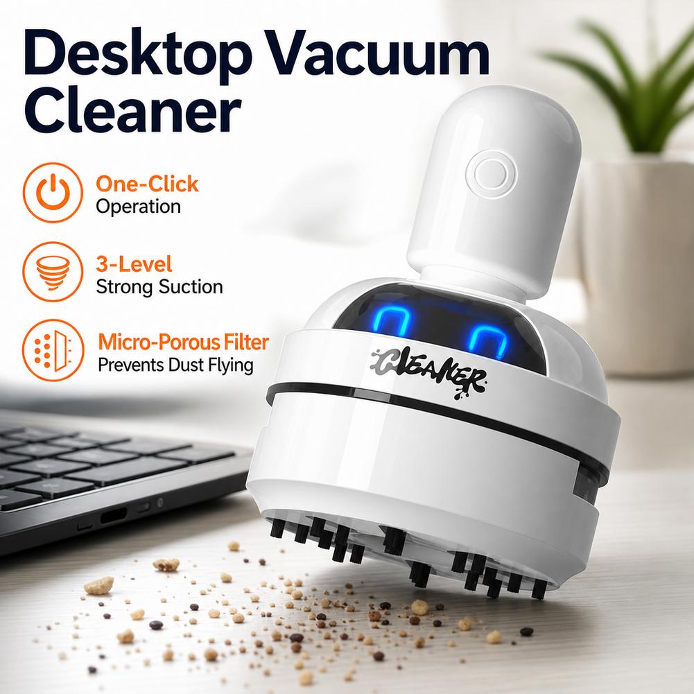 เครื่องดูดฝุ่นทำความสะอาดโต๊ะท - Mini Desktop Vacuum Cleaner For Eraser Dust บทวิจารณ์และราคา