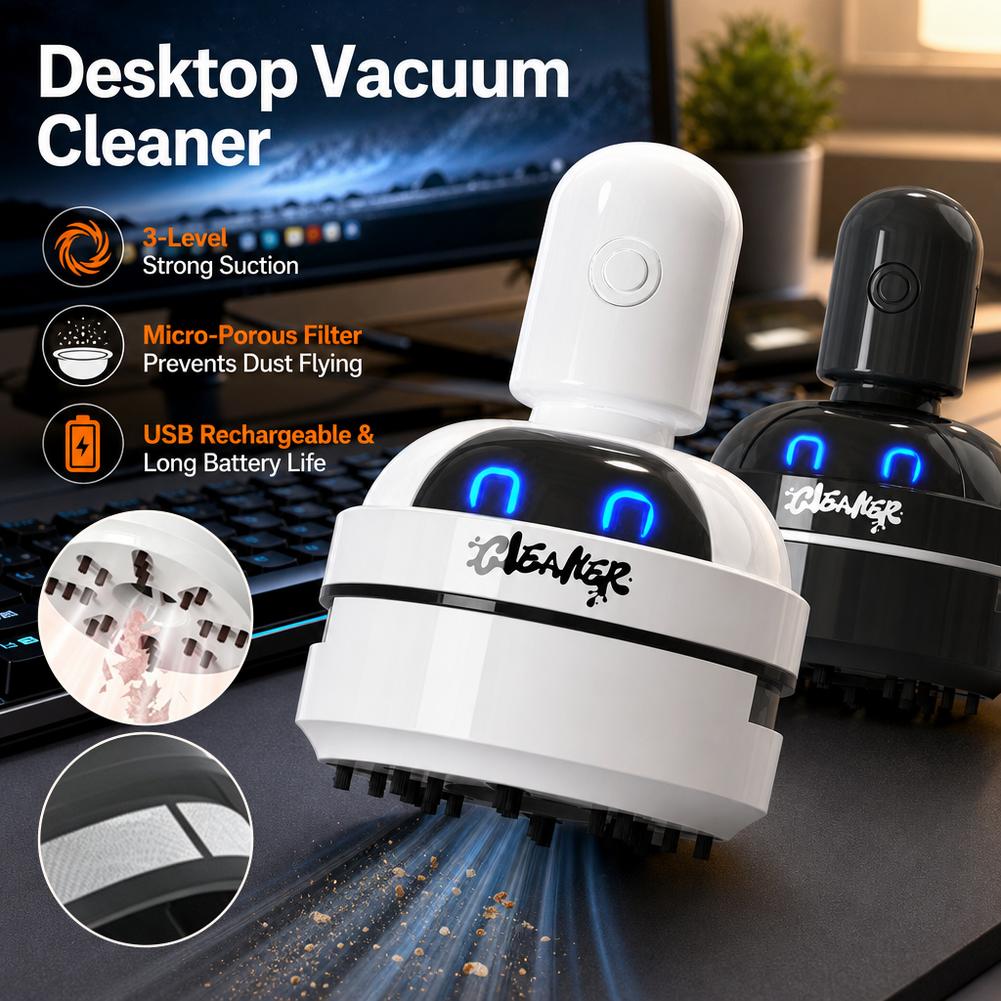 เครื่องดูดฝุ่นทำความสะอาดโต๊ะท - Mini Desktop Vacuum Cleaner For Eraser Dust บทวิจารณ์และราคา
