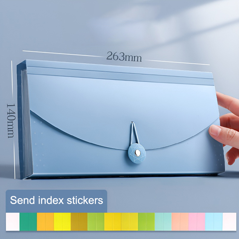 แฟ้มเอกสารแบบขยายได้ 13 ช่อง จ - Expandable Accordion File Folder 13 Pockets บทวิจารณ์และราคา