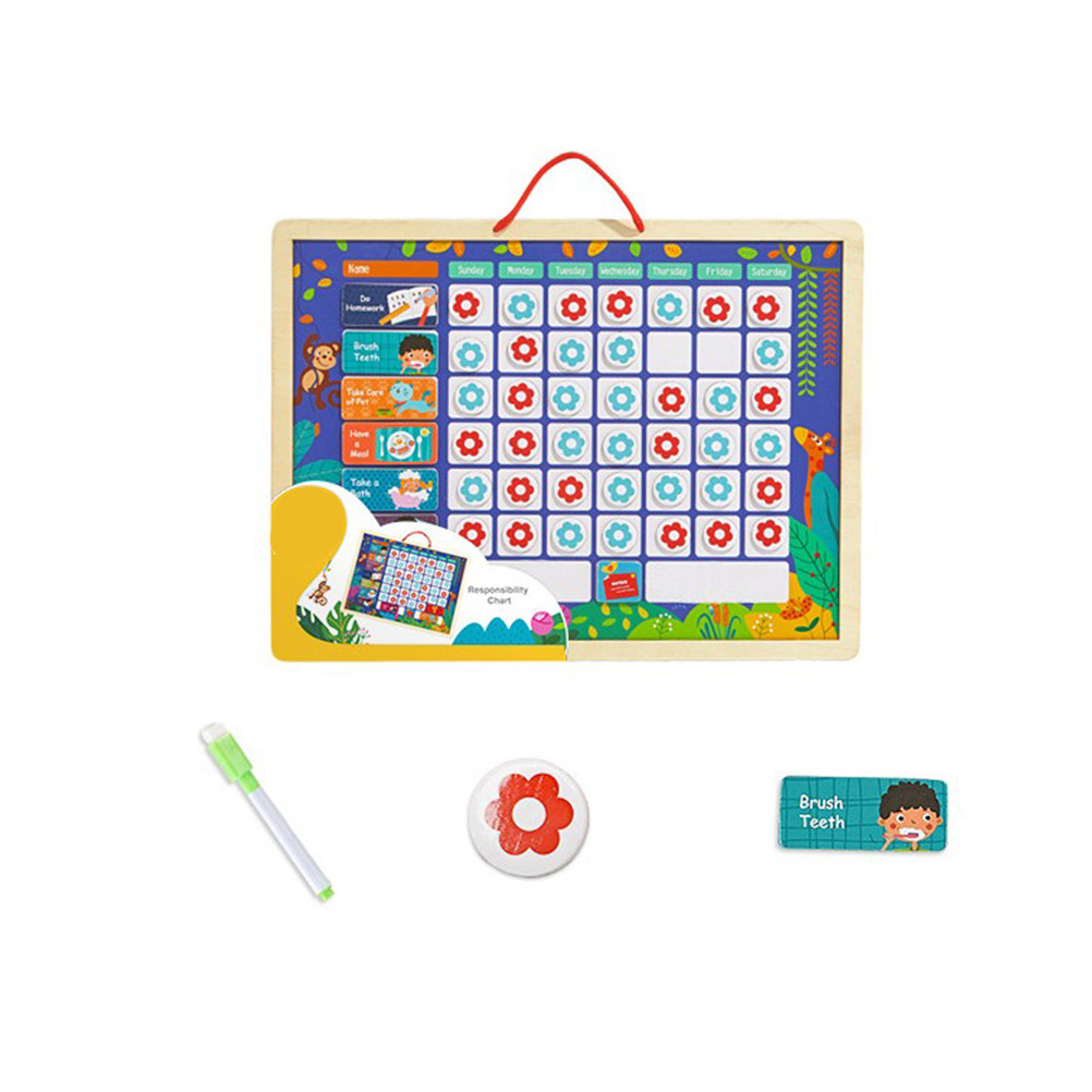 กระดานบันทึกพฤติกรรมเชิงบวกและ - Kids Magnetic Reward Chart Board บทวิจารณ์และราคา