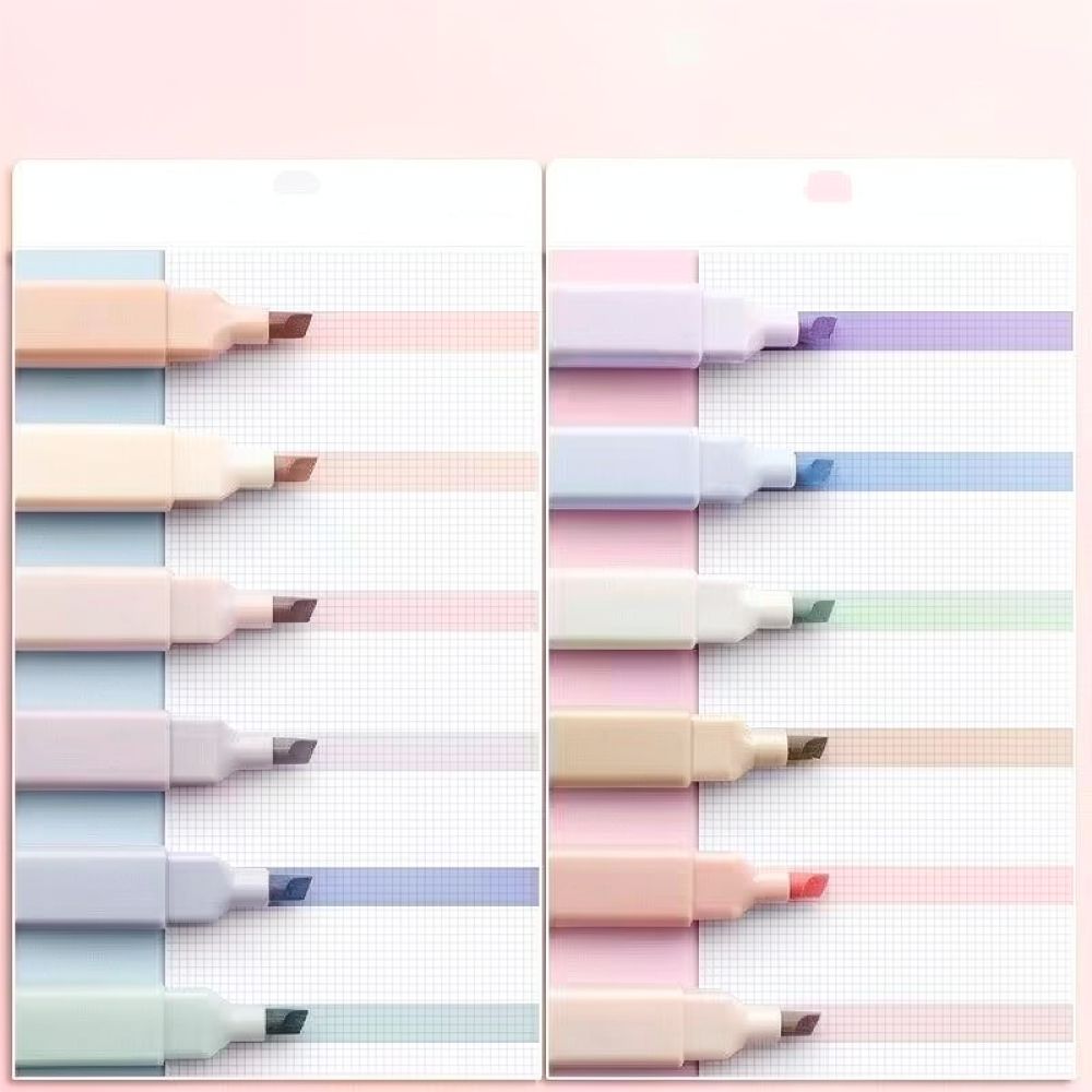 ชุดปากกาไฮไลท์สีพาสเทลสวยงาม ส - Pastel Highlighter Set Double Ended บทวิจารณ์และราคา